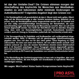 Der Deal ist nun bekannt. Bild: Pro Asyl.